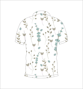 เสื้อโปโลพิมพ์ลายพฤกษศาสตร์สำหรับผู้ชาย แขนสั้น สวมใส่สบาย เหมาะสำหรับฤดูร้อน เล่นกอล์ฟ น้ำหนักเบา มีปก แฟชั่น - Product Image 2