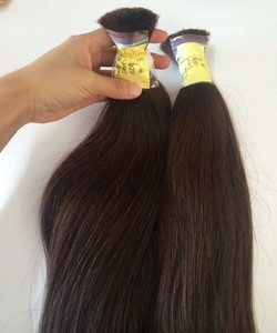 Cabello 100% humano de alta calidad, Color Natural a granel, longitud de 20 a 80cm, venta al por mayor - Product Image 2