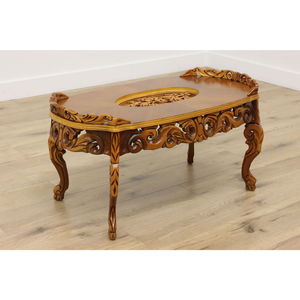 <b>Console</b> <b>Table</b> Made Of Solid Teak Wood High Quality With Brown Color and Carved Beatiful For Indoor Use. - Product Image 1