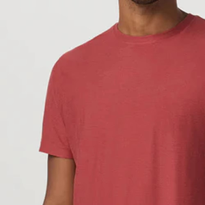 T-shirt pour homme vintage rouge avec logo personnalisé, coton doux de qualité supérieure, col rond décontracté, manches courtes, streetwear quotidien, mode estivale - Product Image 5