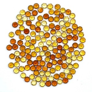 พลอยซิทรินสีทองธรรมชาติ ขนาด 3 มม. รูปทรงกลม ไม่ผ่านการปรับแต่ง แบบเม็ดเดี่ยว - Product Image 2