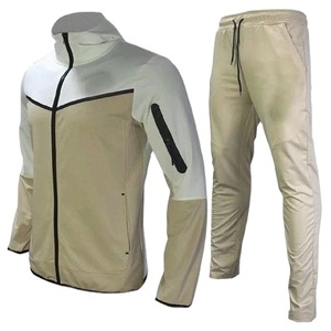 Conjunto de chándal de secado rápido transpirable ecológico de otoño para hombre con detalle de rayas laterales - Product Image 6