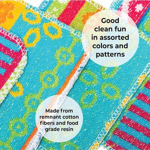 Set di 4 Spugne Morbide per Piatti, Non Abrasive, Riutilizzabili, Ecologiche, Lavabili in Lavastoviglie, per Cucina e Casa - Product Image 3