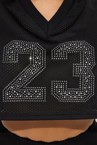 Última Novedad 2026: Camiseta Crop Top con Pedrería al por Mayor, Precio Bajo, MOQ Bajo, Servicio OEM, Fabricante de Camisetas Crop Top con Pedrería - Product Image 3