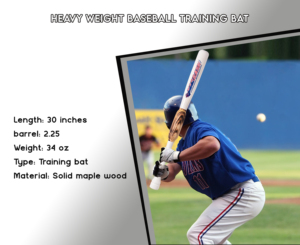 30" / 34 oz White Heavy Weight Two Handed <b>Baseball</b> & Softball <b>bat</b> with Solid Wood for to Improve Strength BY NAQQASH SPORTS - Product Image 4