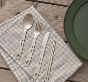 Ensemble de couverts biodégradables modernes en CPLA, couteau, fourchette, cuillère, baguettes, ustensiles jetables pour hôtel, restaurant, fête, camping - Product Image 4