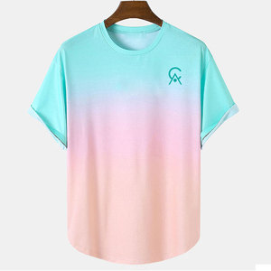 ออกแบบโลโก้ตามสั่ง เสื้อยืดผู้ชายฤดูร้อน ผ้าฝ้าย 100% แขนสั้น เป็นมิตรกับสิ่งแวดล้อม ระบายอากาศได้ดี - Product Image 1