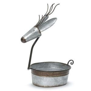 Rustic Glitter Reindeer Christmas <b>Tree</b> Ornament Metal Handmade <b>Tabletop</b> Decor Festive Christmas Gifts - Product Image 3