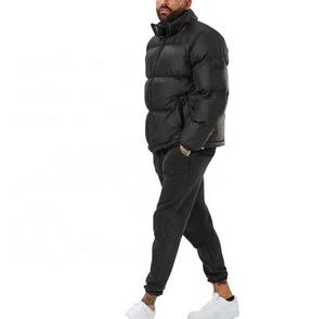 Veste matelassée d'hiver imperméable à col montant pour homme, personnalisable, style doudoune, pour l'extérieur, vente en gros - Product Image 4