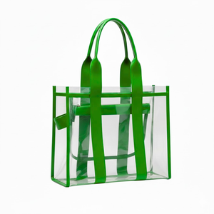 Alpha Kapa Alpha Sorority <b>Clear</b> <b>Tote</b> <b>Bag</b> Transparent Vinyl <b>Tote</b> <b>Bag</b> With Shoulder Handles Stadium Approved <b>Clear</b> PVC Carry <b>Bag</b> - Product Image 3