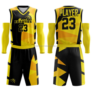 Ensemble d'uniformes de basket-ball professionnel Short de maillot de sublimation personnalisé Kits de vêtements de sport d'entraînement d'équipe respirants pour hommes - Product Image 1
