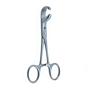 คีมจับกระดูกสแตนเลสแบบโค้งปลายร่อง สำหรับการผ่าตัดด้วยมือ - Product Image 3