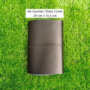 Funda de cuero de vaca negro de primera calidad para cuadernos A6 y cubiertas de diario para papelería ejecutiva, ideal para la mejor elaboración profesional. - Product Image 2