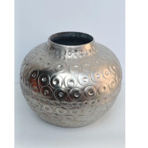 Stylish Modern Aluminum Flower Vase-Durable Lightweight Wedding & Ramadan Display for Home/Office <b>Tabletop</b> & Floor Use - Product Image 5