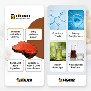 LIGNO BIOTECH AC07 Antrodia Camphorata en Polvo Liofilizado de Espectro Completo, Grado Alimenticio para Alimentos Funcionales y Cultivo Artificial - Product Image 1