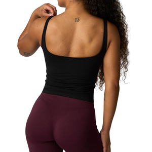 Custom Women Fitness Tank Top Wholesale OEM ODM Yoga Sleeveless Crop Top <b>Stretch</b> Gym Activewear Manufacturer - Product Image 2