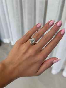 Anillos Elegantes de Plata de Ley con Baño de Rodio, Moissanita de Corte Marquesa de 1.5 CT, Libres de Níquel y Plomo, para Mujer, Anillos de Compromiso - Product Image 4