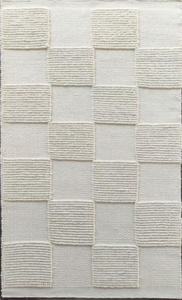 Tapis en laine de luxe tissé à la main en Inde, prix fabricant direct usine, pour diverses utilisations intérieures, au design texturé côtelé. - Product Image 4