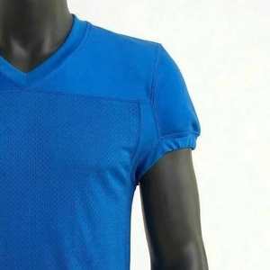 Maillot de football américain unisexe personnalisé imprimé, grande taille, violet, manches courtes, durable, en polyester, pour adulte, prix abordable - Product Image 6