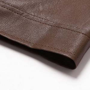 Chaqueta de Cuero Encerado Vintage para Hombre, Acabado Desgastado, Estilo Retro, Manga Larga, Prenda Exterior de Alto Rendimiento, Top Informal, Nuevo - Product Image 5