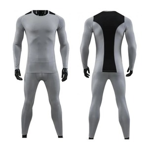 ชุดออกกำลังกายผู้ชาย ชุดฟิตเนส ชุดเพาะกาย ชุดกีฬา กางเกงรัดรูป กางเกงออกกำลังกายแบบยืดหยุ่น ชุดวิ่ง - Product Image 3