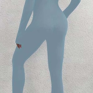 Push-Up <b>Catsuit</b> Women One Pieces Tight Strappy Bodysuits Fashion Push up Slim Catsuits Hot Sexy <b>Sheer</b> Combination Halter Rompers - Product Image 6