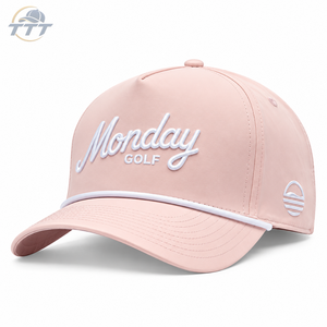 Casquette de golf personnalisée découpée au laser, vente en gros, casquette respirante à 6 panneaux avec logo en patch de caoutchouc, fabricant Vietnam OEM ODM, usine de casquettes - Product Image 2