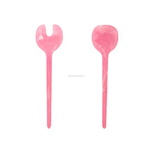Juego de cubiertos Spork de resina de remolino rojo sostenible de alta calidad para servir en hoteles, restaurantes, bodas - Product Image 3