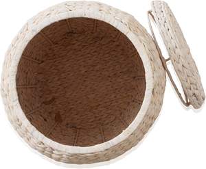 Cestas de Almacenamiento de Jacinto de Agua Rústicas y Ecológicas de Alta Calidad con Asas y Tapa, Organizador Multifuncional de Ropa para el Hogar y la Oficina - Product Image 2