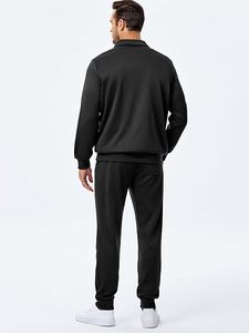 Conjunto Deportivo Casual para Hombre, Sudadera con Cierre de Cremallera y Pantalones Jogger, Ropa Deportiva de Gimnasio y Fitness, Conjunto de Dos Piezas - Product Image 6