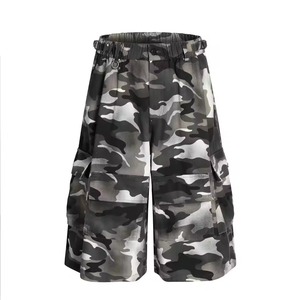 Pantalones Cortos Personalizados 100% Algodón, Impermeables, Estilo Cargo, Camuflaje, Streetwear, Casual, Hip Hop, Tres Cuartos - Product Image 4