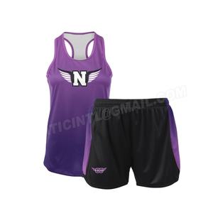 Uniformes Deportivos de Secado Rápido para Mujer, Hechos a Medida, con Contraste de Color, Sublimados, 100% Poliéster, para Correr y Trotar - Product Image 1