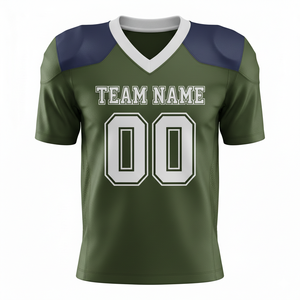 Camiseta de Práctica de Fútbol Americano Personalizada para Adultos, Manga Corta, Transpirable, Opción de Talla Grande, Cuello en V, 100% Poliéster - Product Image 6