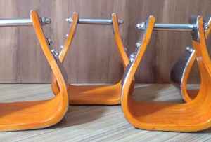 Top-Notch Quality Custom Horse Riding Equipment Wooden <b>Stirrups</b> with Stainless Steel <b>Cover</b> Safety <b>Stirrup</b> for Horses - Product Image 2