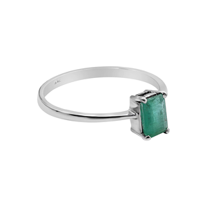 New Arrival 925 Solid Sterling <b>Silver</b> Radiant Cut <b>Emerald</b> Gemstone Handmade Luxury Engagement Anniversary Wedding <b>Rings</b> Trendy - Product Image 5
