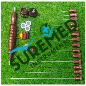 Suremed Instruments ชุดกระบอกล็อคแบบสุดยอด Luer 23ชิ้นชุดเครื่องมือผ่าตัดปลูกถ่ายไขมันบนใบหน้าได้รับการรับรอง CE - Product Image 3