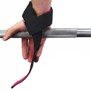 Sangles de musculation en coton durables avec support de poignet rembourré doux pour soulevés de terre lourds – Équipement de musculation pour la salle de sport – Vente en gros - Product Image 3