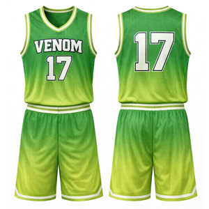 Conjunto de Uniforme de Baloncesto de Alta Calidad, Personalizado, con Nombre/Sponsor/Número, Reversible, Sublimado, de Secado Rápido - Product Image 5