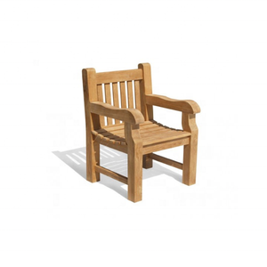 Grand fauteuil classique en teck confortable pour salle à manger en plein air, salon et sièges de piscine pour villas Bali Patio et meubles de jardin - Product Image 1