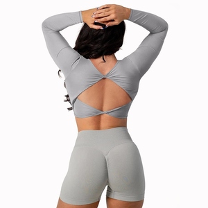 Mono Deportivo Personalizado de Alta Calidad con Elastina, Espalda Descubierta, Efecto Push-Up, Secado Rápido, para Yoga, Gimnasio, Fitness, de Una Pieza, Spandex/Nylon - Product Image 3