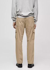 Straight-fit Casual Cargo <b>Jeans</b> 100% Cotton Corduroy Waterproof - Product Image 3