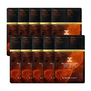 JAYJUN Masques faciaux de qualité Éclaircissant Feuille hydro noire 10P Ingrédients d'eau véritable de bonne qualité - Product Image 1