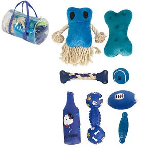 Set di 8 Giocattoli da Masticare per Animali Domestici in Stile Borsa da Viaggio - Product Image 1
