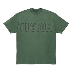 Custom Oversized T Shirt Mens <b>Vintage</b> Washed Distressed <b>Graphic</b> <b>Tee</b> Streetwear Clothing Manufacturer - Product Image 4