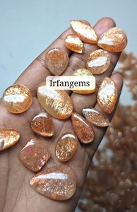 Pierre précieuse de pierre de soleil orange attrayante, Cabochon de pierre de soleil séduisant, Cristal de pierre de soleil en vrac, Pierre précieuse d'iolite pour la fabrication de pendentifs - Product Image 5