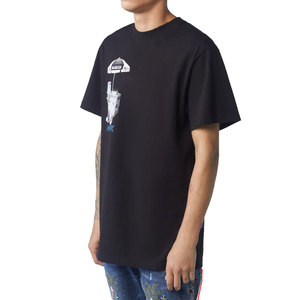 Camiseta Negra de Manga Corta para Hombre con Estampado, Cuello Redondo, Estilo Casual, Corte Regular, 100% Algodón Jersey - Product Image 4