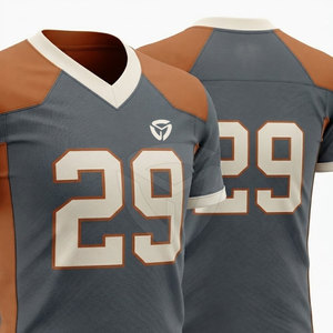 Maillot de football américain personnalisé pour homme, léger, respirant, avec nom et numéro, coupe athlétique confortable - Product Image 5