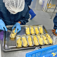 Pulpa de Durian Tailandesa Congelada Premium (Monthong) 100% Pura, Sabor Dulce Natural, 100G por Bandeja, 2 Años de Vida Útil, A4 FRUIT TRADING