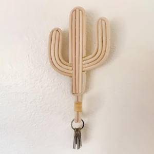 Gancho montado en la pared en forma de cactus, ganchos colgantes de pared de ratán, venta al por mayor de fábrica de Vietnam, el precio más barato - Product Image 3