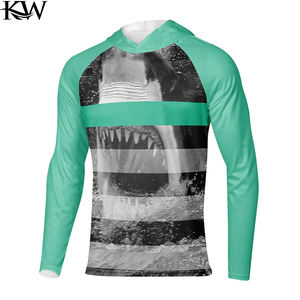 Camisetas Deportivas Unisex de Manga Larga con Capucha y Máscara Integrada, Protección UV para Verano, 100% Poliéster, UPF 50+ - Product Image 1